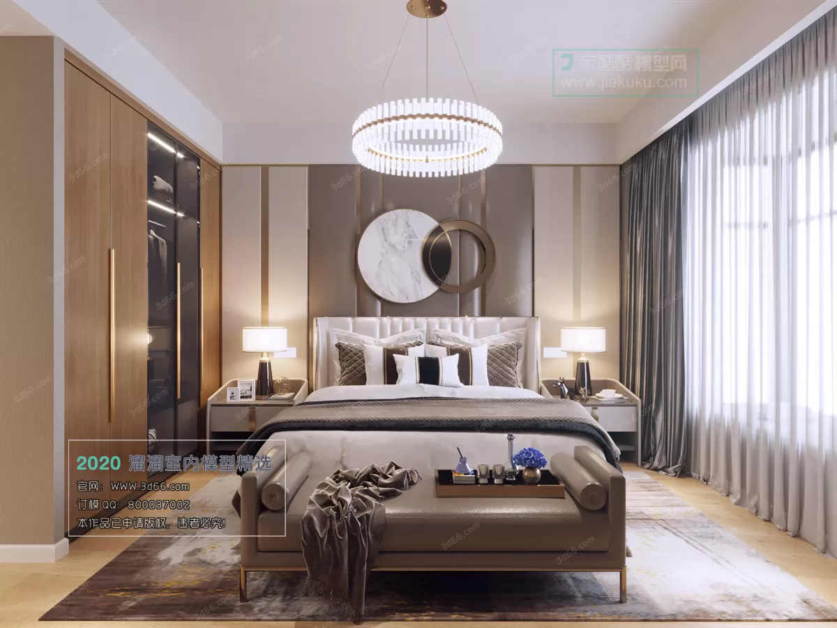 BEDROOM - MODERN STYLE - 3D MODELS