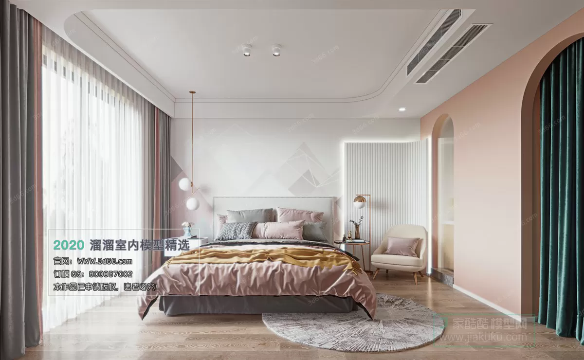 BEDROOM - MODERN STYLE - 3D MODELS