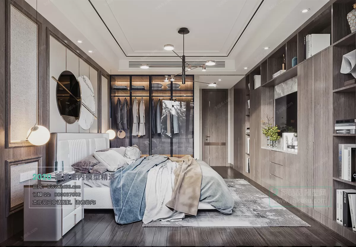 BEDROOM - MODERN STYLE - 3D MODELS