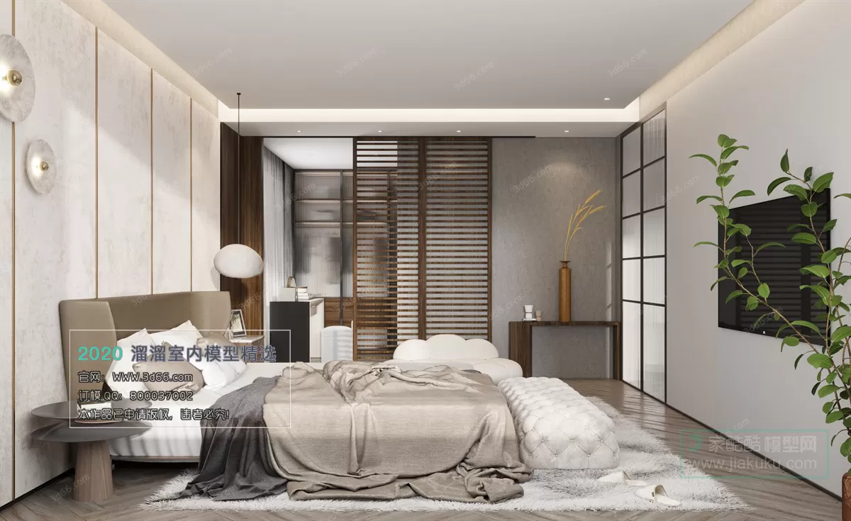 BEDROOM - MODERN STYLE - 3D MODELS