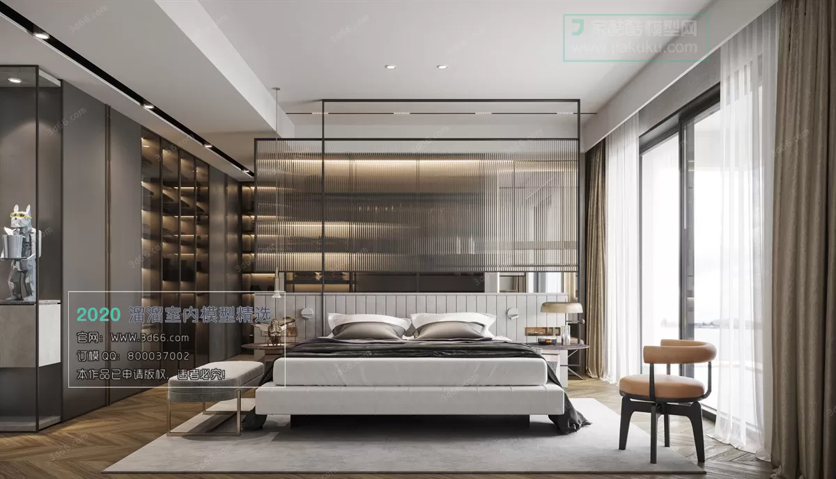 BEDROOM - MODERN STYLE - 3D MODELS
