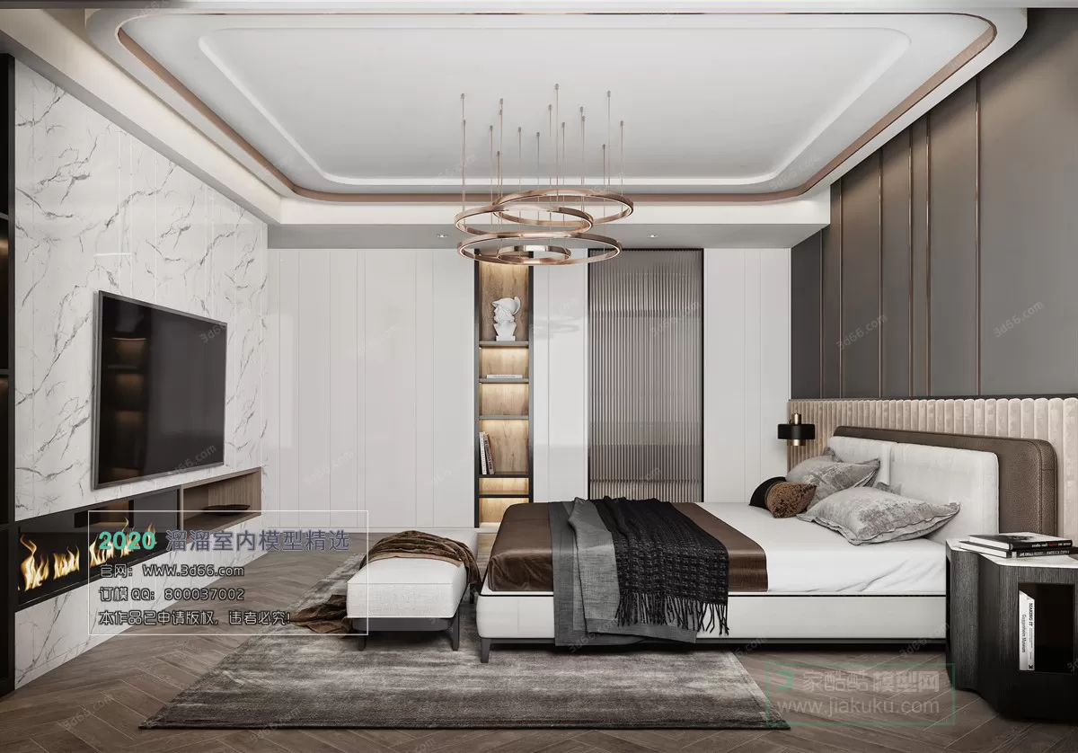 BEDROOM - MODERN STYLE - 3D MODELS