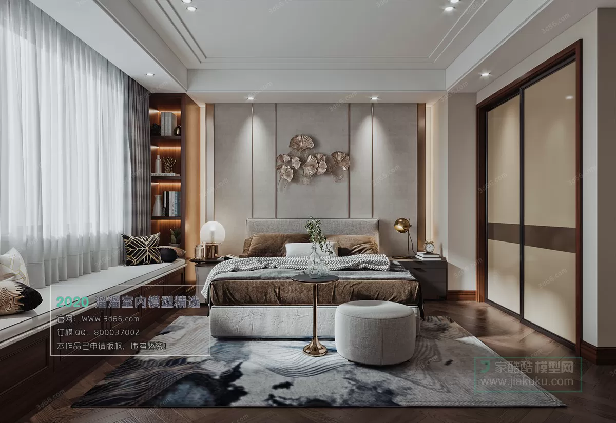 BEDROOM - MODERN STYLE - 3D MODELS