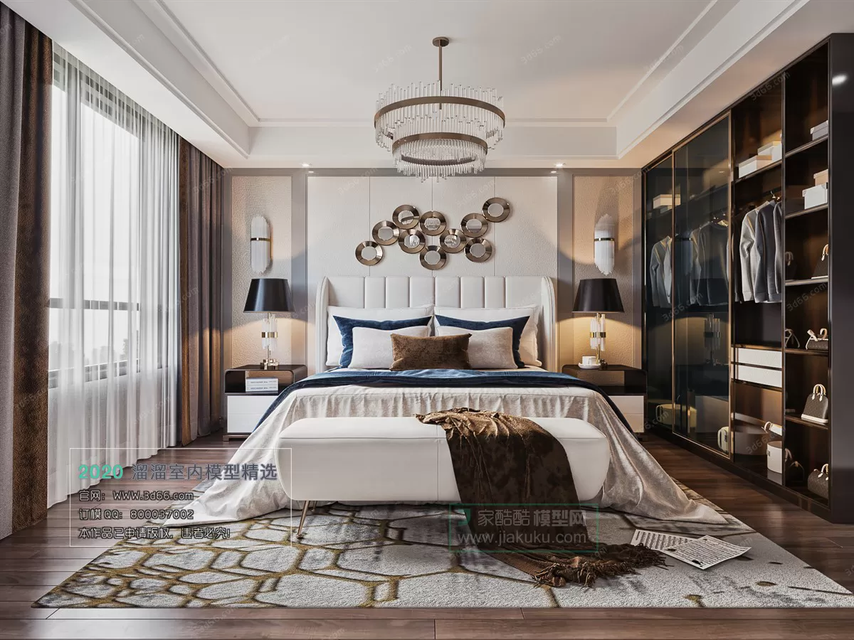 BEDROOM - MODERN STYLE - 3D MODELS