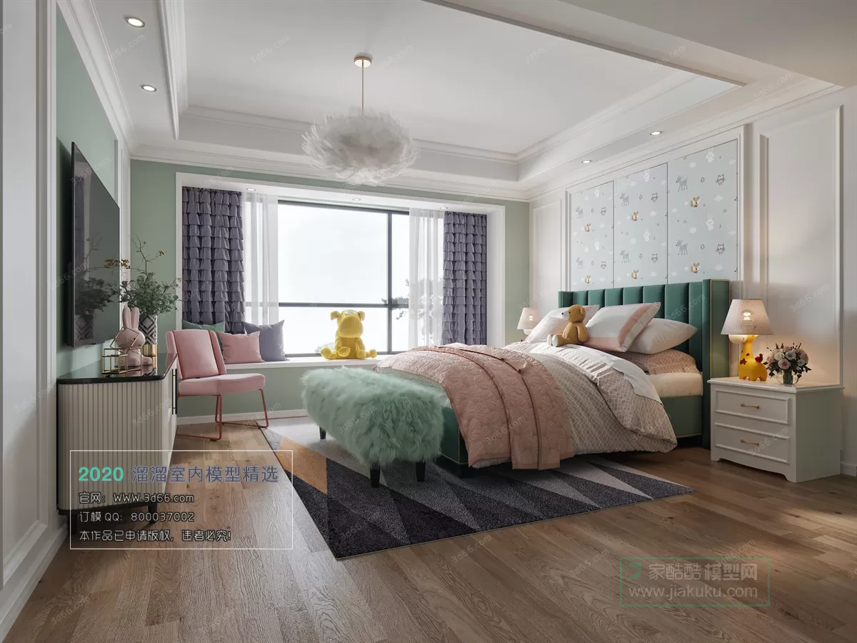 BEDROOM - MODERN STYLE - 3D MODELS