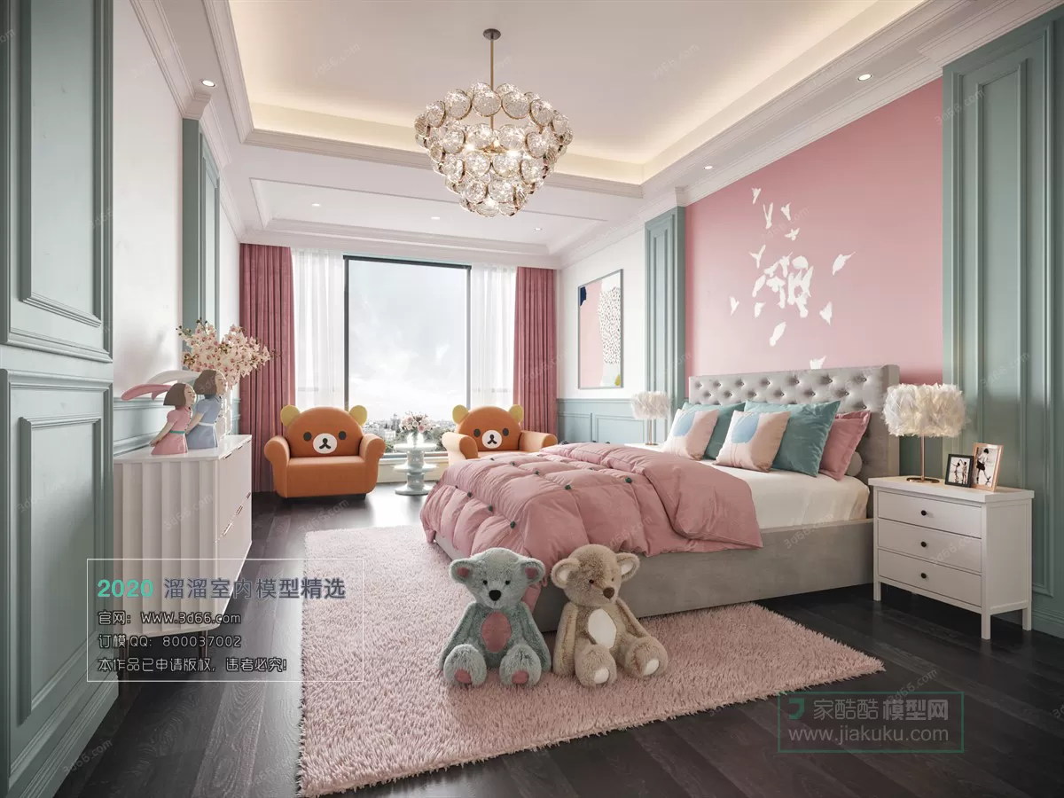 BEDROOM - MODERN STYLE - 3D MODELS