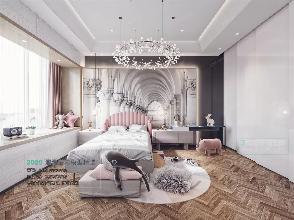 BEDROOM - MODERN STYLE - 3D MODELS