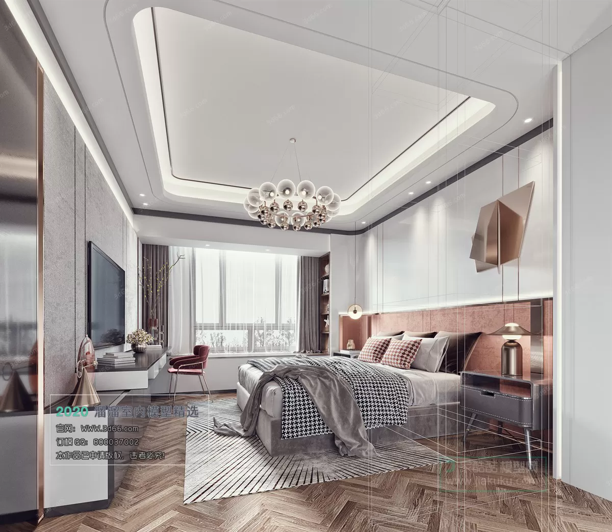 BEDROOM - MODERN STYLE - 3D MODELS