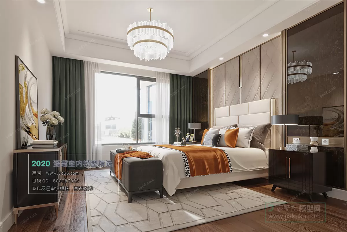 BEDROOM - MODERN STYLE - 3D MODELS