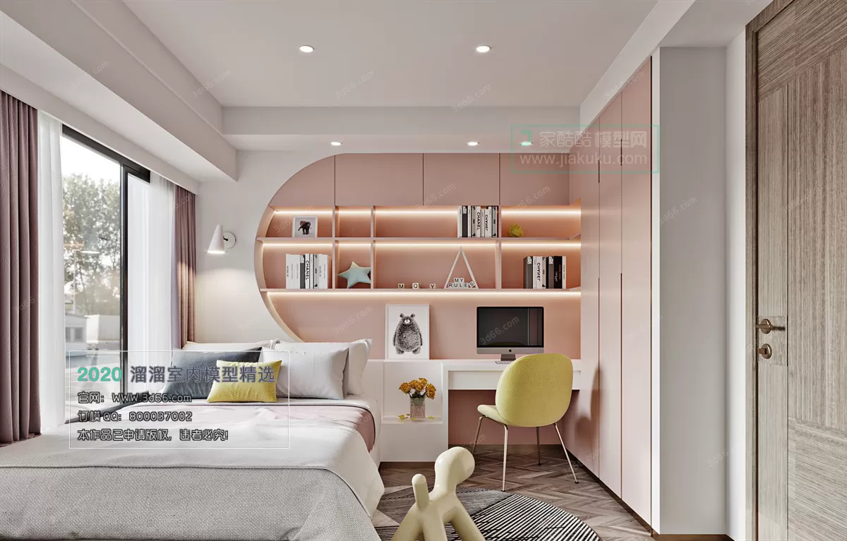 BEDROOM - MODERN STYLE - 3D MODELS