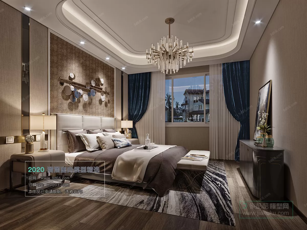 BEDROOM - MODERN STYLE - 3D MODELS