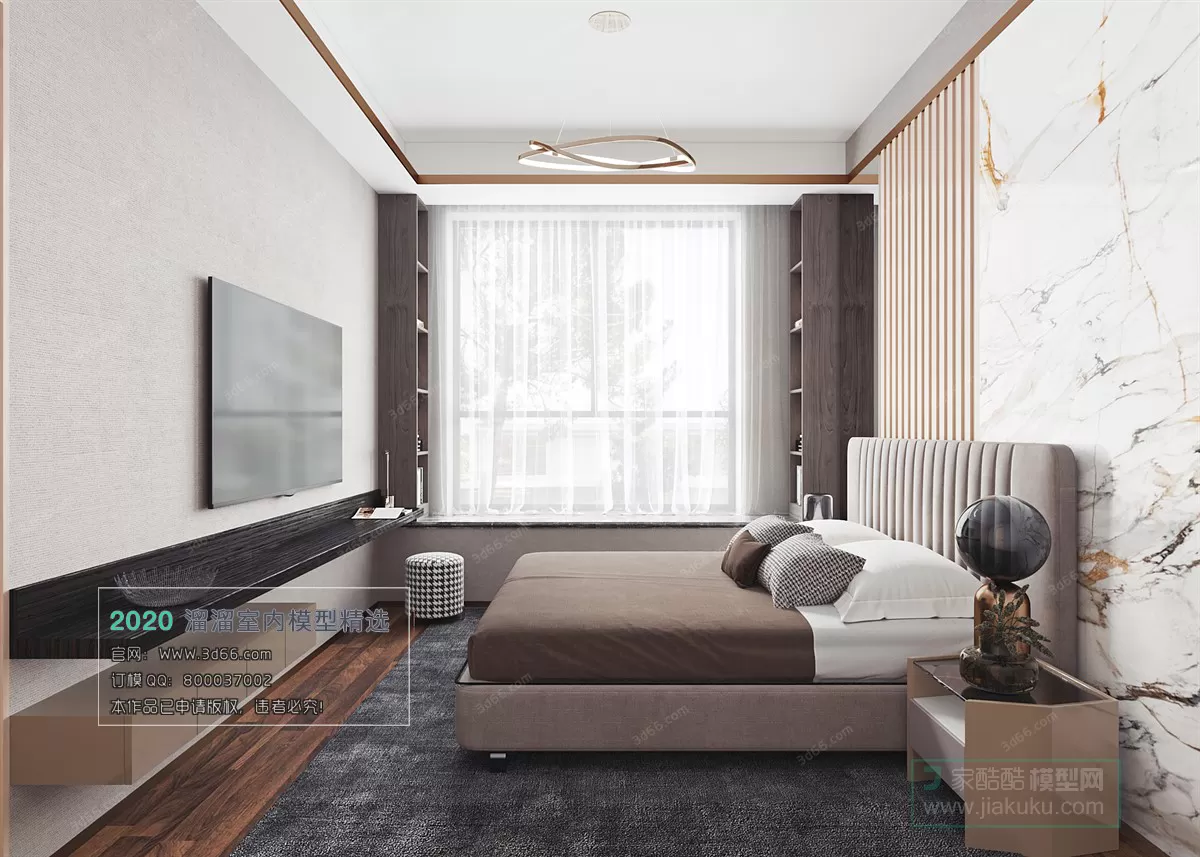 BEDROOM - MODERN STYLE - 3D MODELS