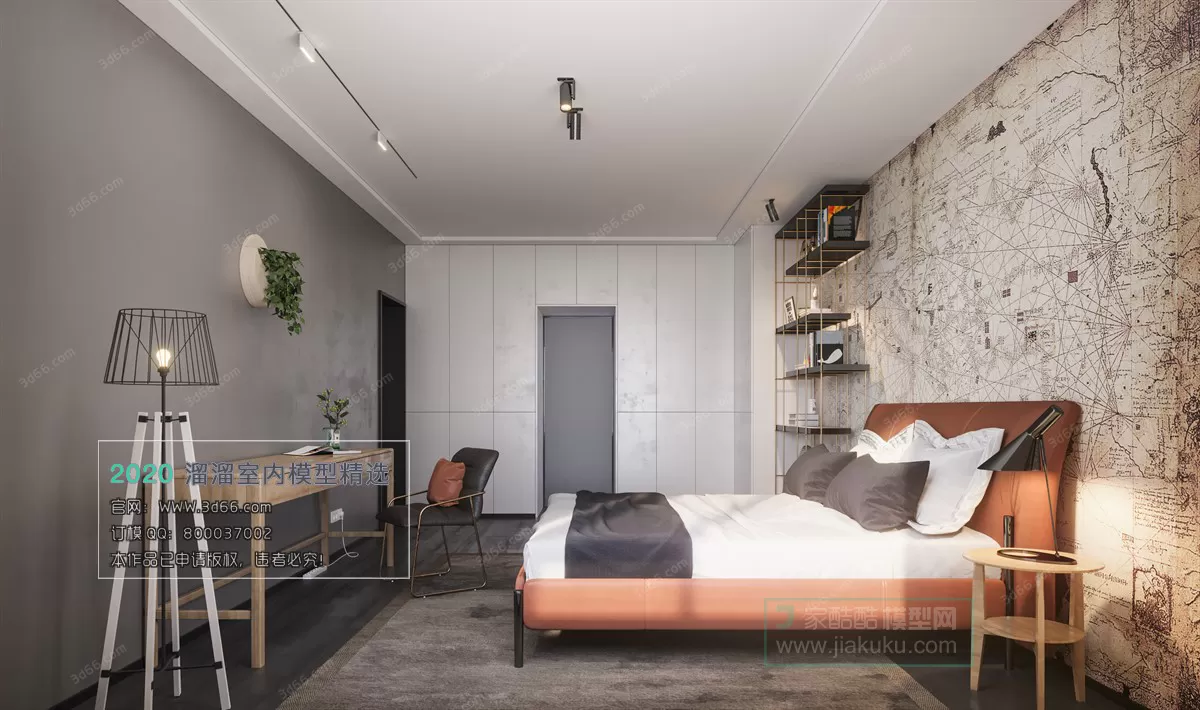 BEDROOM - MODERN STYLE - 3D MODELS