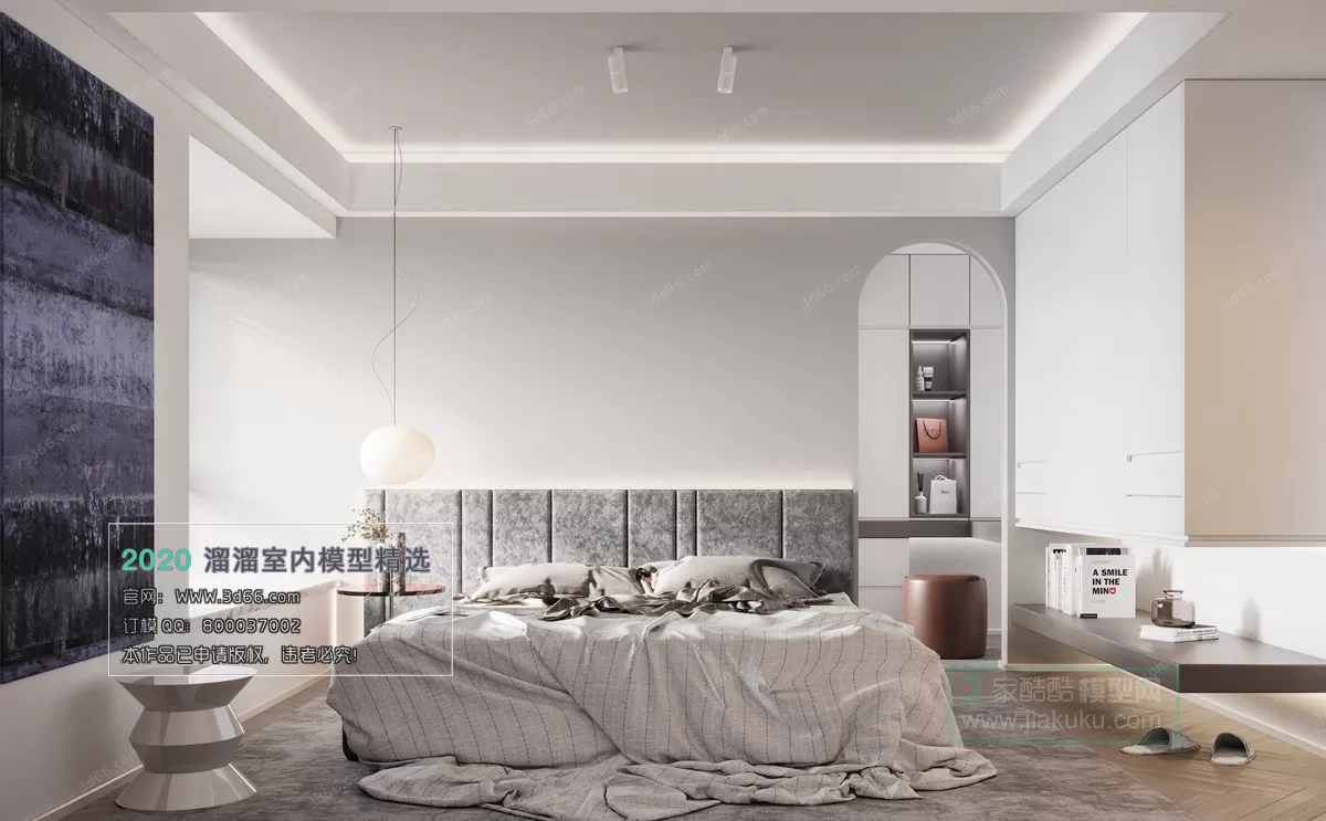BEDROOM - MODERN STYLE - 3D MODELS