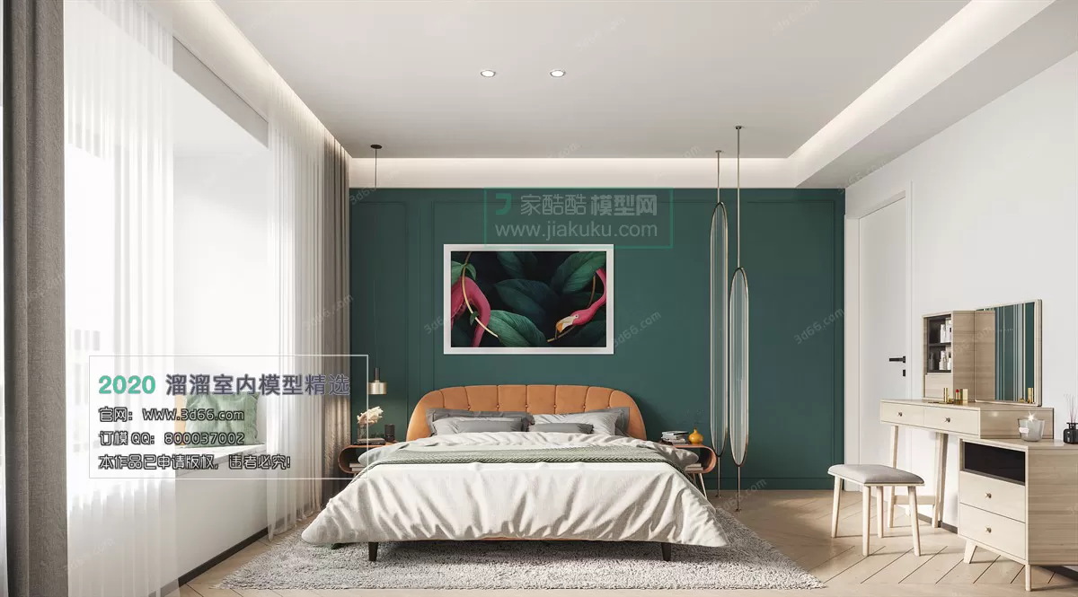 BEDROOM - MODERN STYLE - 3D MODELS