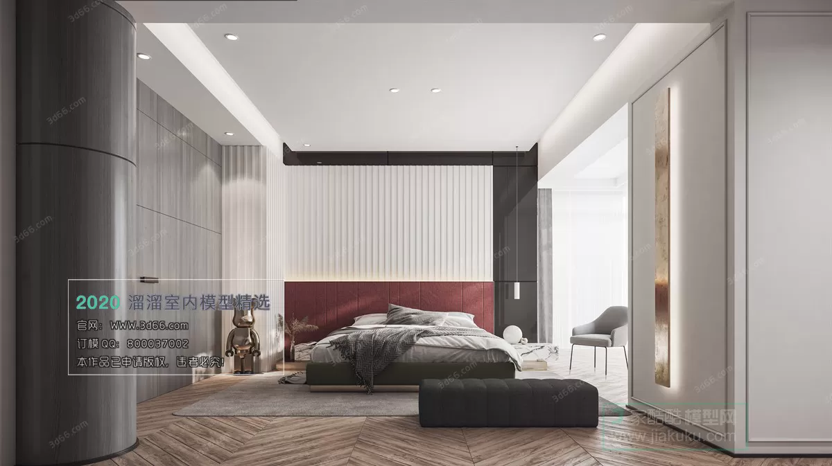 BEDROOM - MODERN STYLE - 3D MODELS