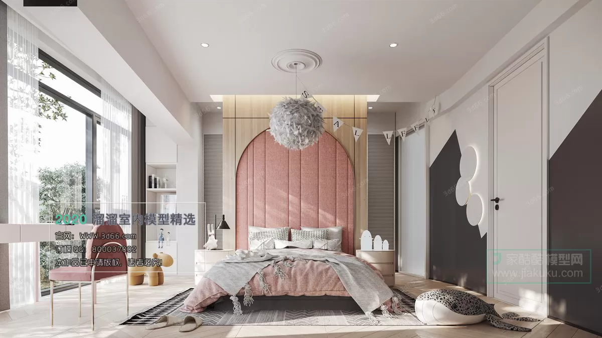 BEDROOM - MODERN STYLE - 3D MODELS