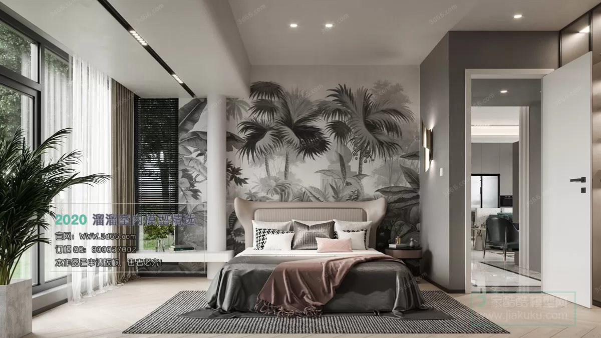 BEDROOM - MODERN STYLE - 3D MODELS