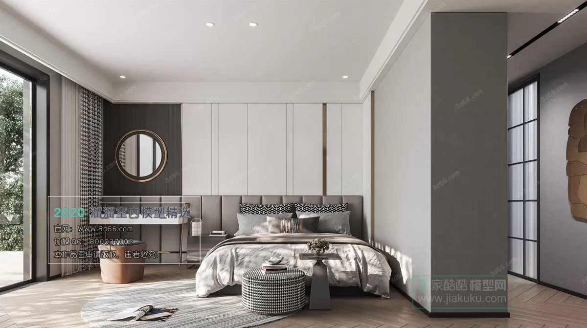 BEDROOM - MODERN STYLE - 3D MODELS