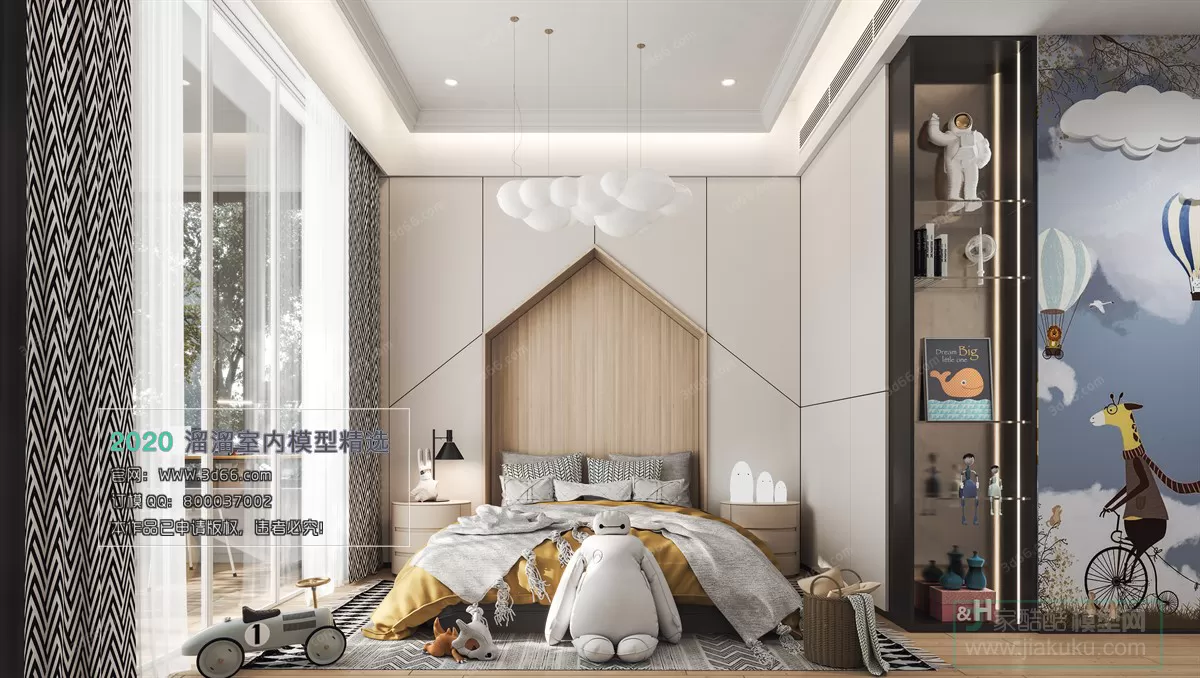 BEDROOM - MODERN STYLE - 3D MODELS