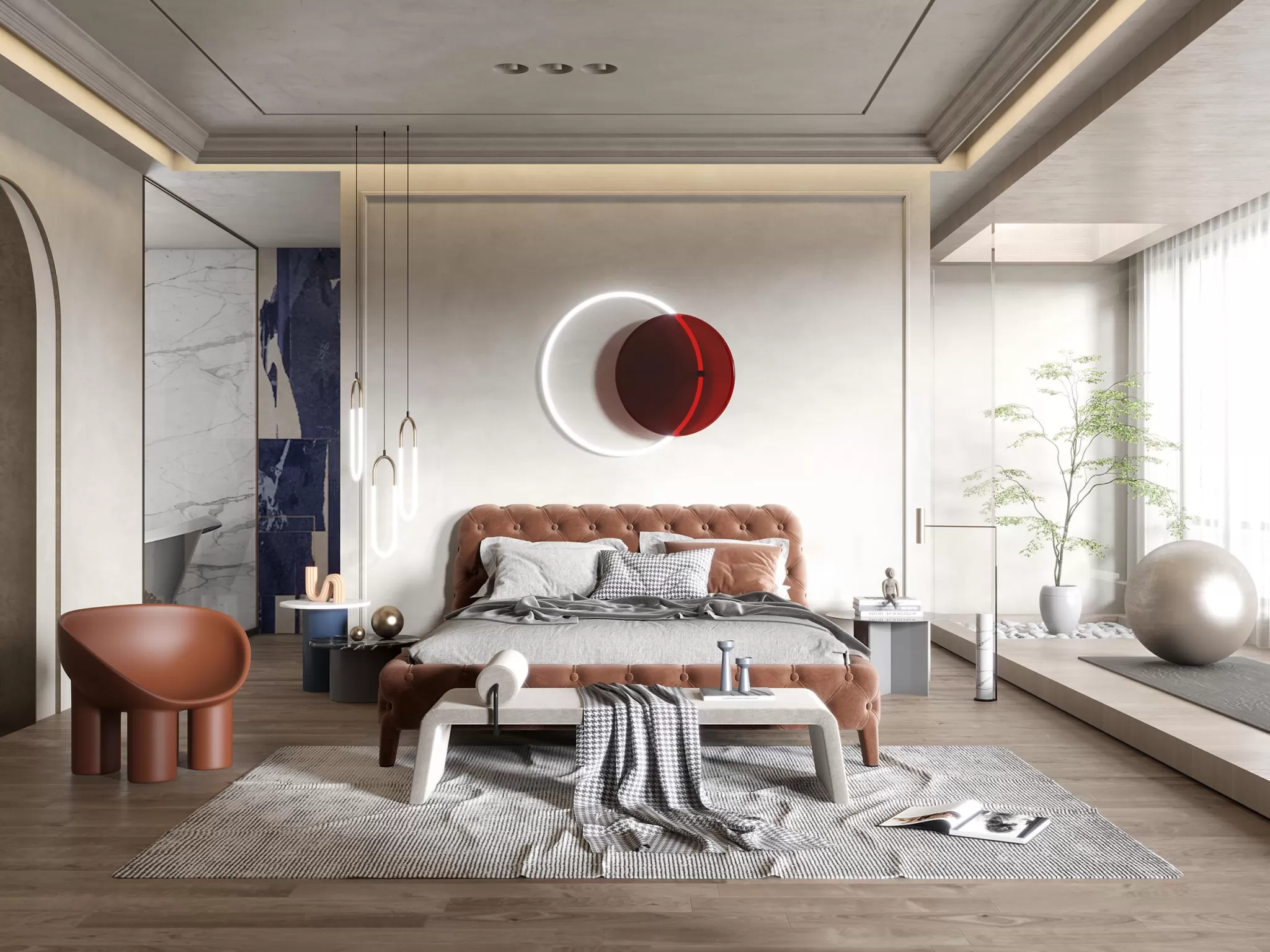 BEDROOM - MODERN STYLE - 3D SCENE - 270