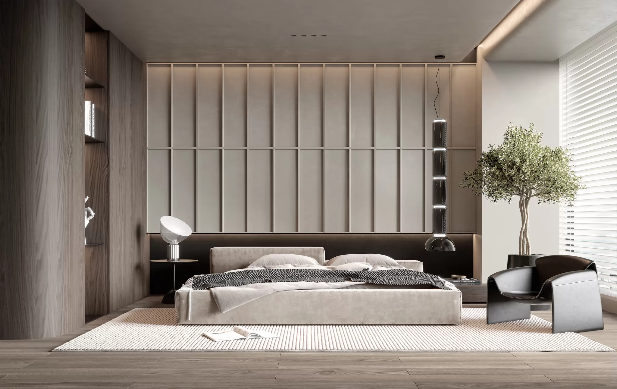 BEDROOM - MODERN STYLE - 3D SCENE - 273