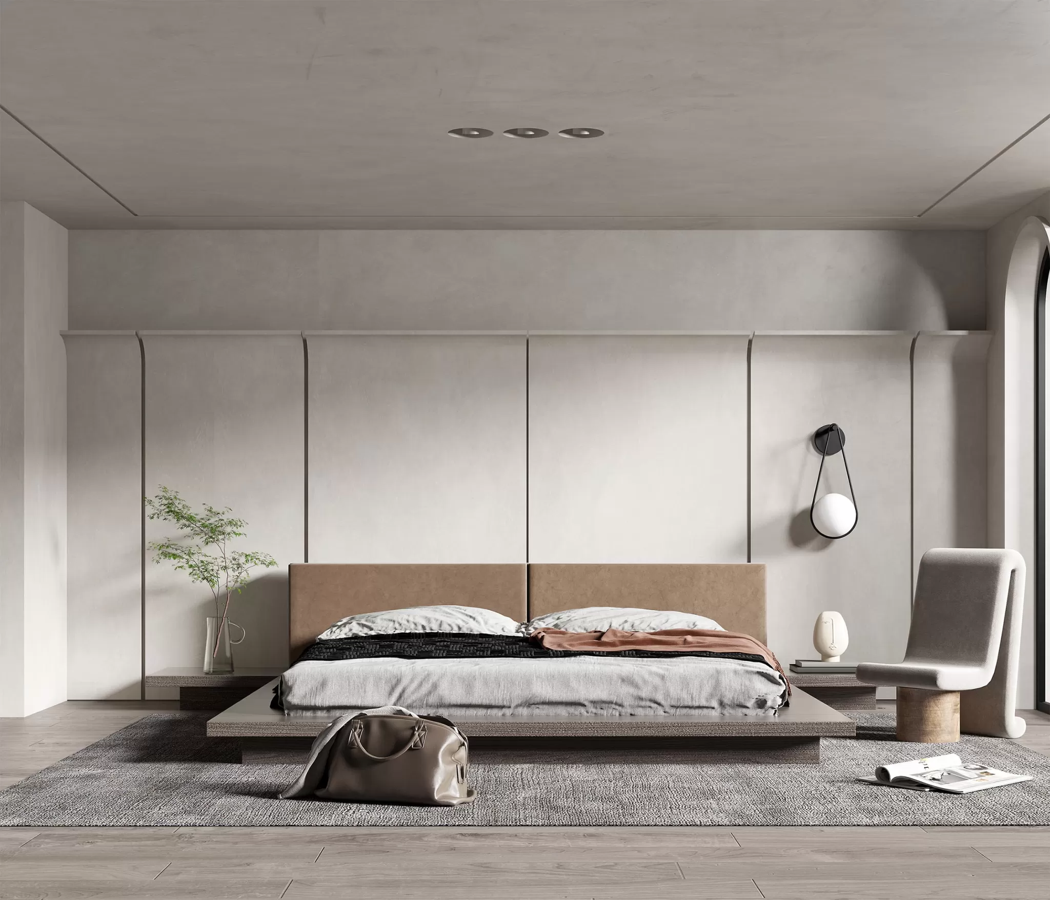 BEDROOM - MODERN STYLE - 3D SCENE - 274