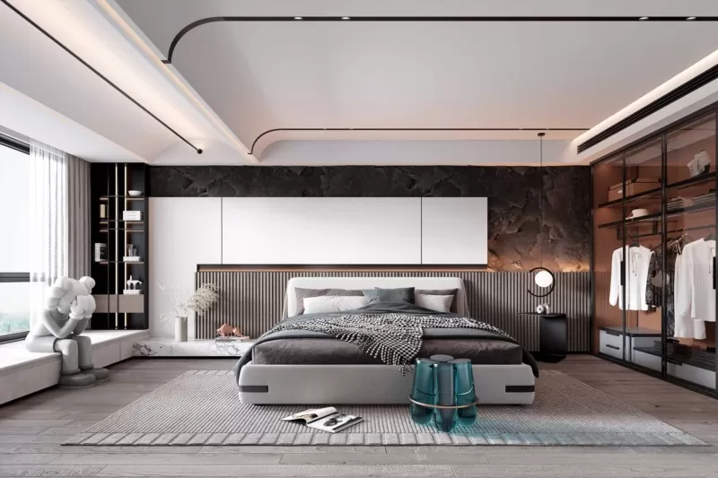 BEDROOM - MODERN STYLE - 3D SCENE - 292
