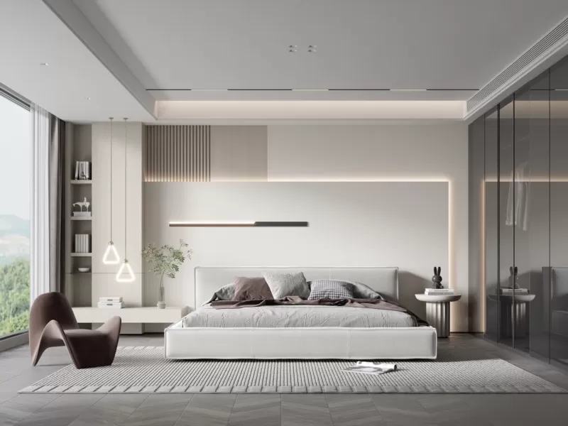 BEDROOM - MODERN STYLE - 3D SCENE - 293