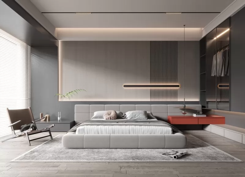 BEDROOM - MODERN STYLE - 3D SCENE - 294