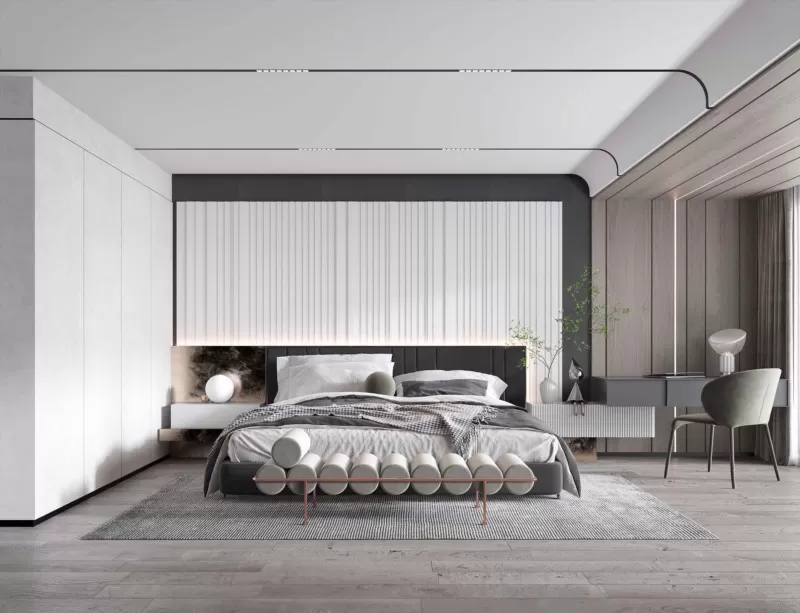 BEDROOM - MODERN STYLE - 3D SCENE - 295