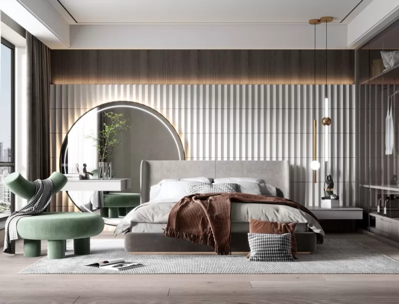 BEDROOM - MODERN STYLE - 3D SCENE - 297