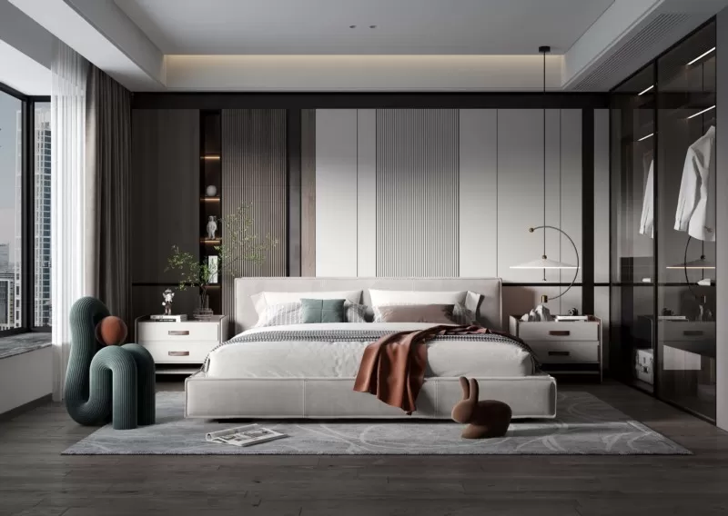 BEDROOM - MODERN STYLE - 3D SCENE - 298