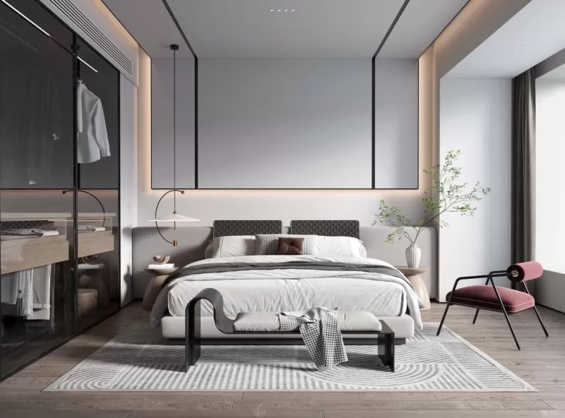 BEDROOM - MODERN STYLE - 3D SCENE - 300