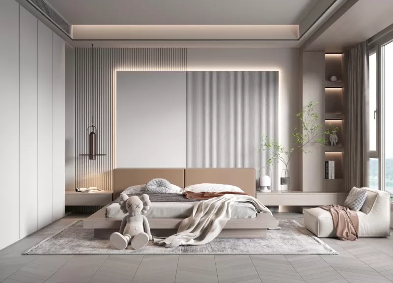 BEDROOM - MODERN STYLE - 3D SCENE - 303