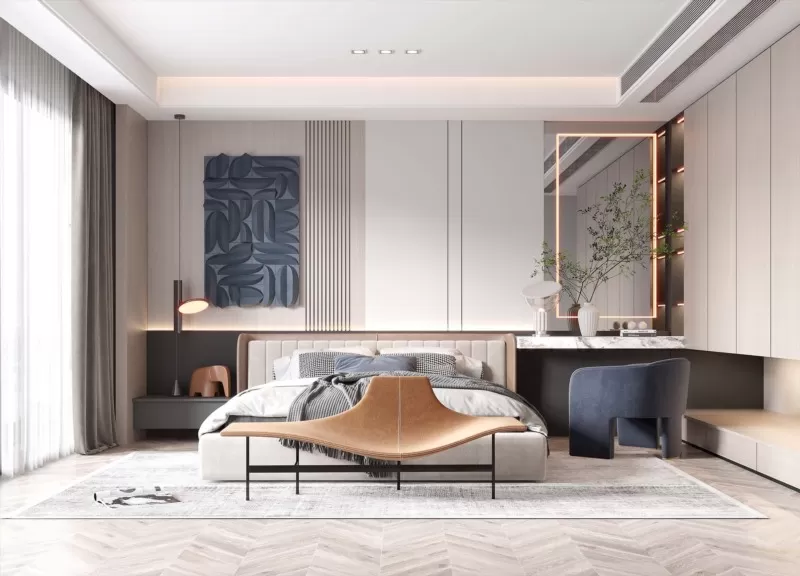 BEDROOM - MODERN STYLE - 3D SCENE - 306