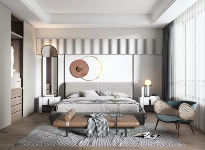 BEDROOM - MODERN STYLE - 3D SCENE - 312