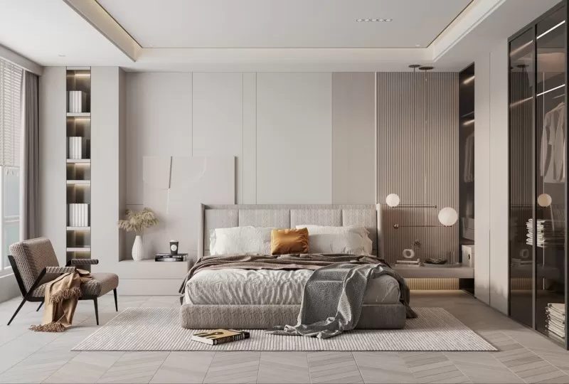 BEDROOM - MODERN STYLE - 3D SCENE - 315