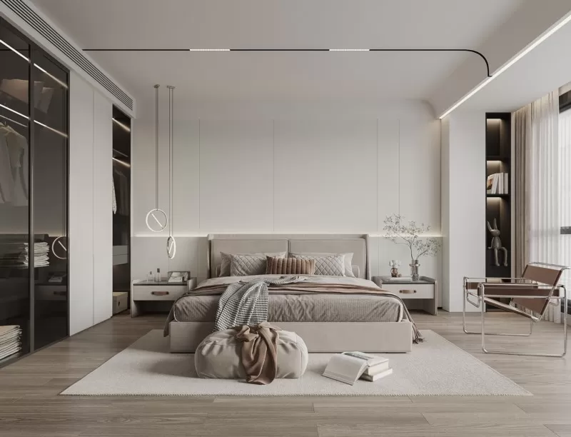 BEDROOM - MODERN STYLE - 3D SCENE - 316