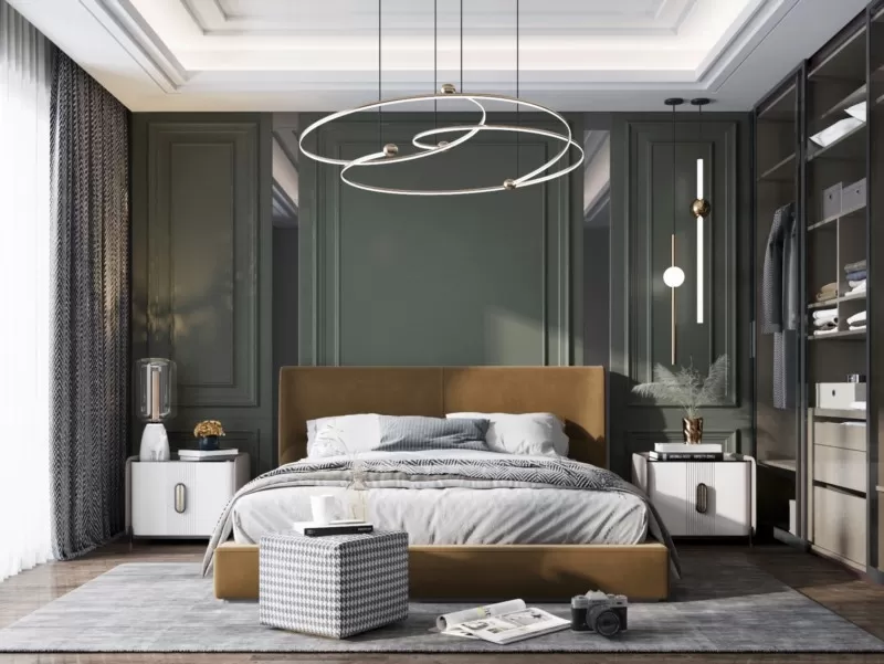 BEDROOM - MODERN STYLE - 3D SCENE - 317