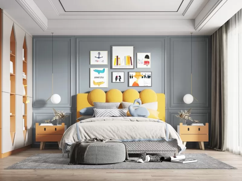 BEDROOM - MODERN STYLE - 3D SCENE - 318