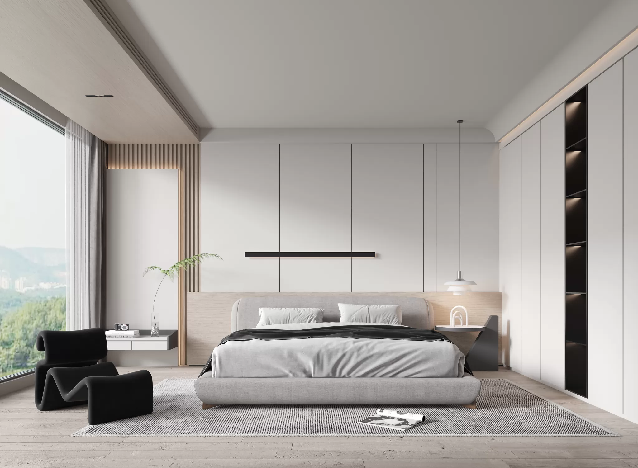 BEDROOM - MODERN STYLE - 3D SCENE - 319