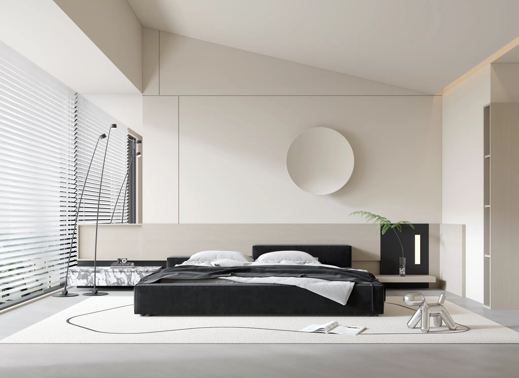 BEDROOM - MODERN STYLE - 3D SCENE - 322