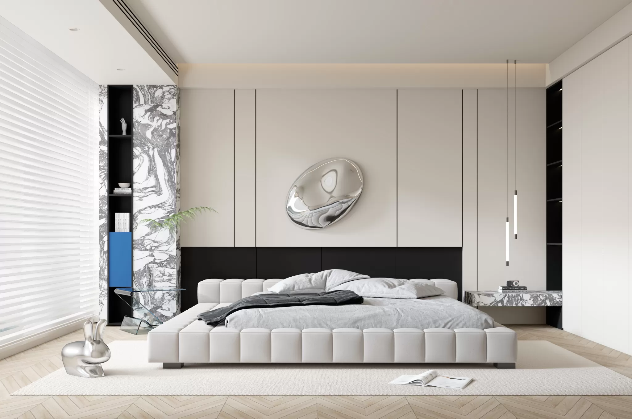 BEDROOM - MODERN STYLE - 3D SCENE - 323