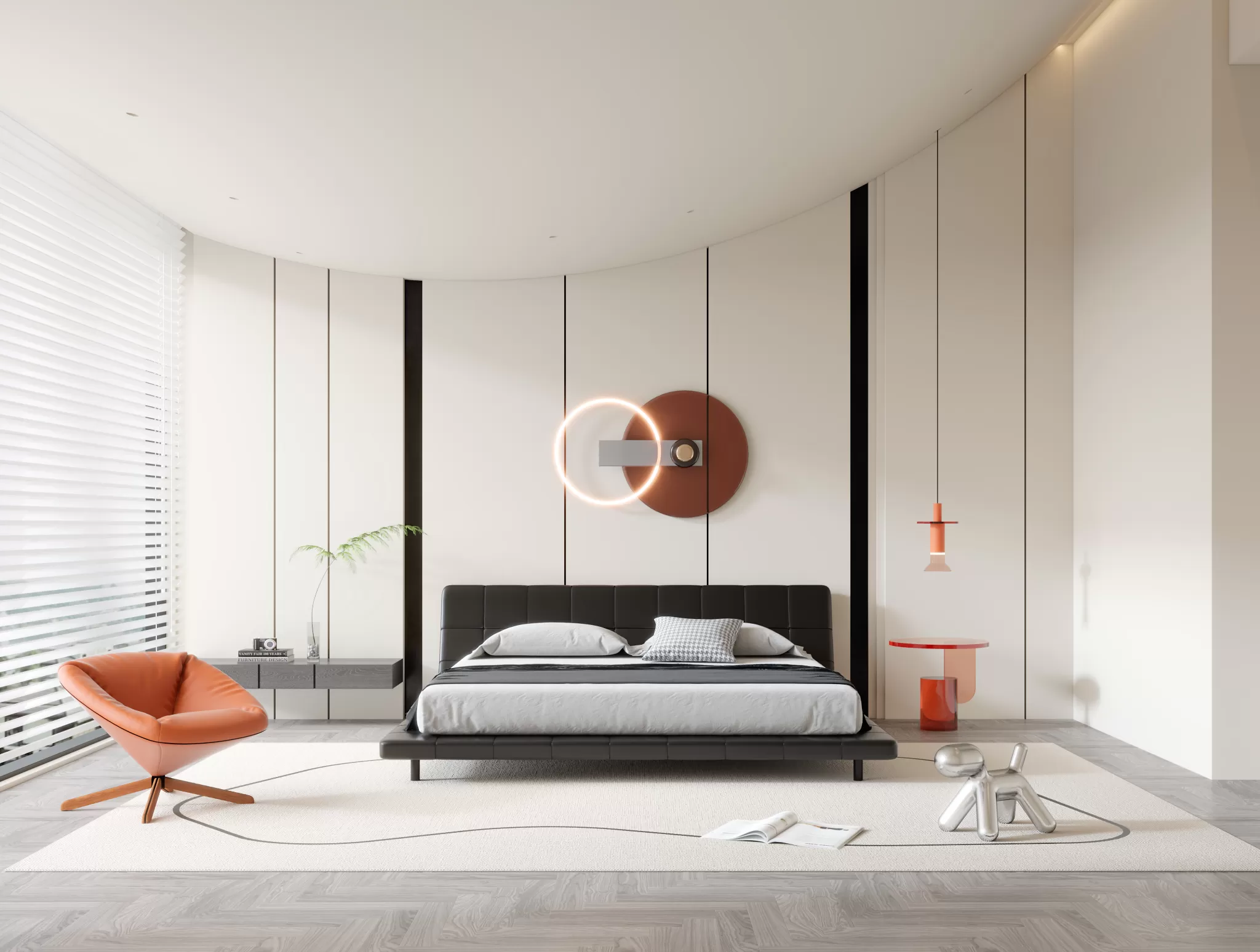 BEDROOM - MODERN STYLE - 3D SCENE - 325