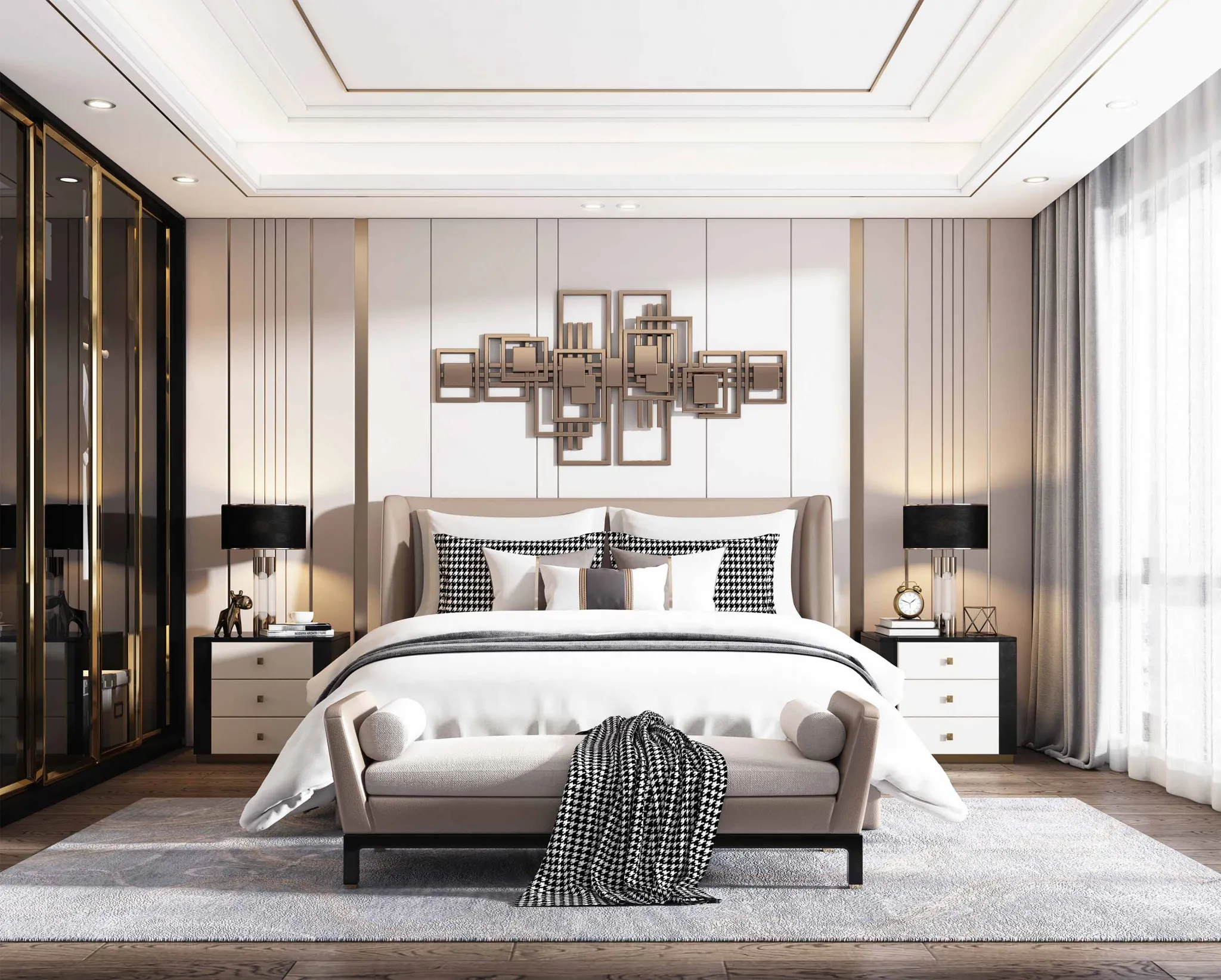 Bedroom - Modern Style 3D Scenes - Interior Design - 011