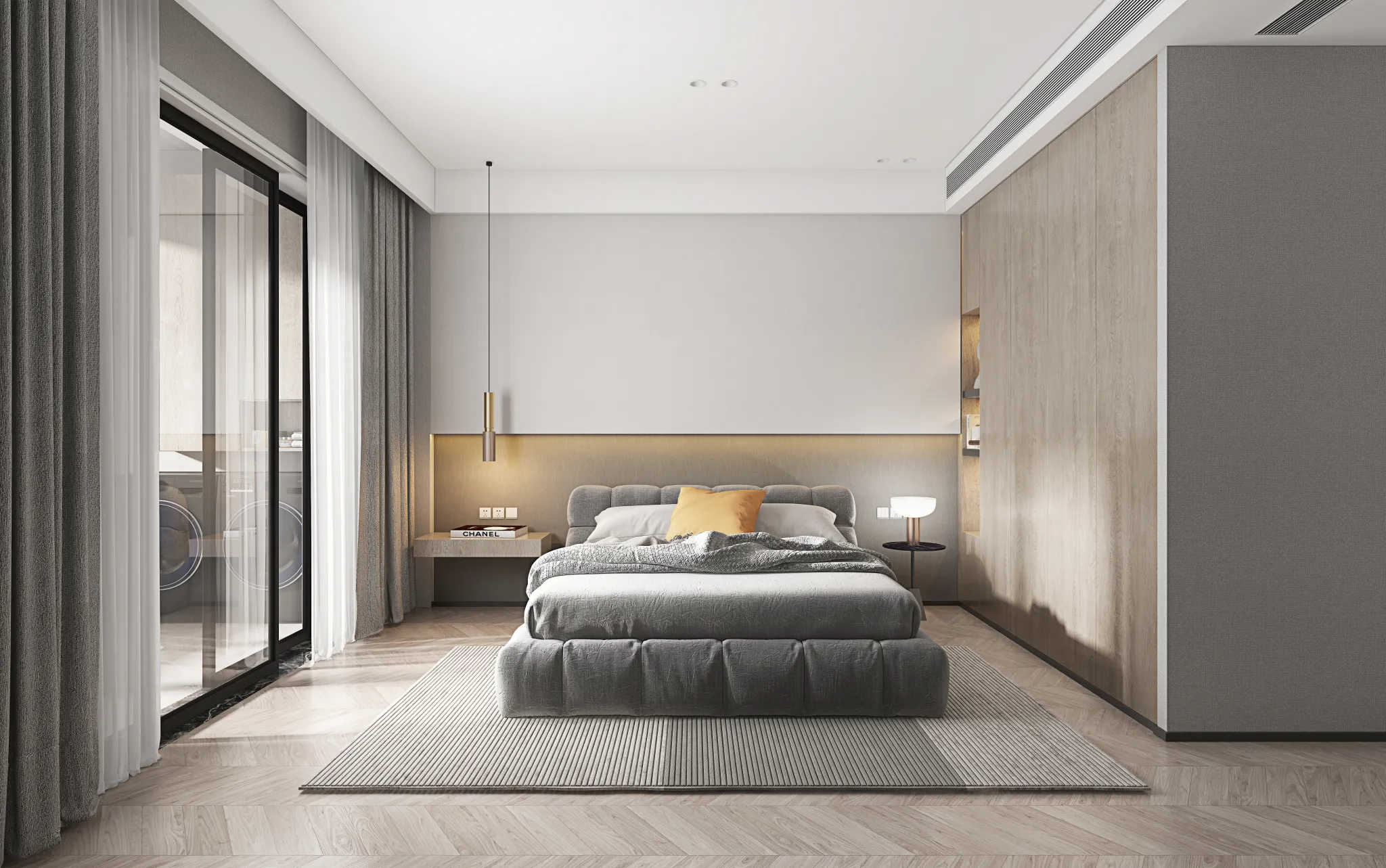 Bedroom - Modern Style 3D Scenes - Interior Design - 012