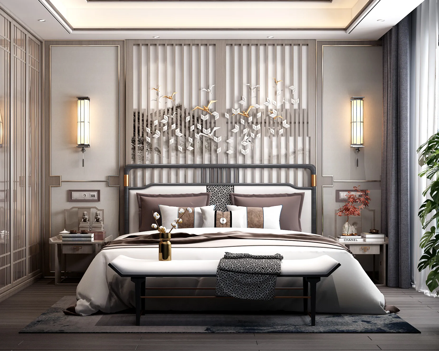 Bedroom - Modern Style 3D Scenes - Interior Design - 014