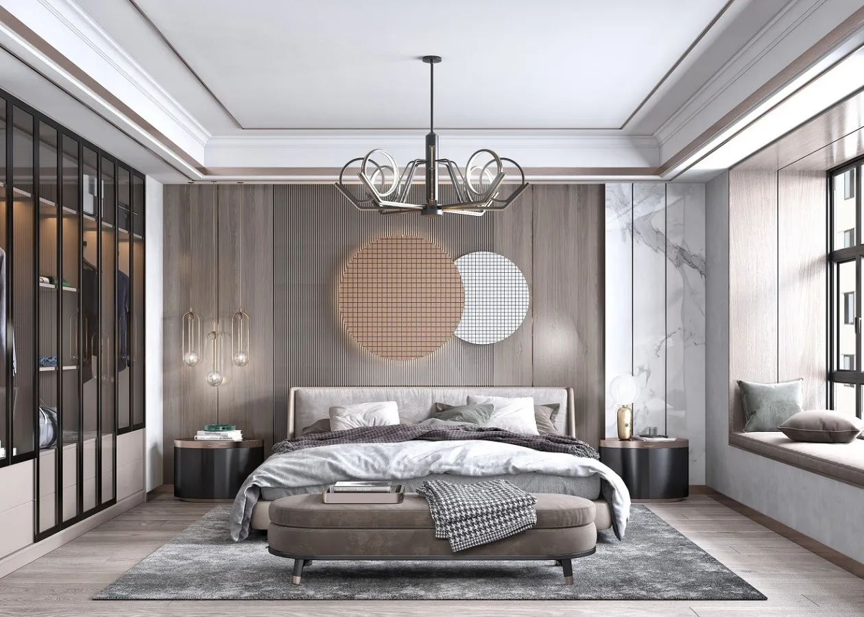 Bedroom - Modern Style 3D Scenes - Interior Design - 022