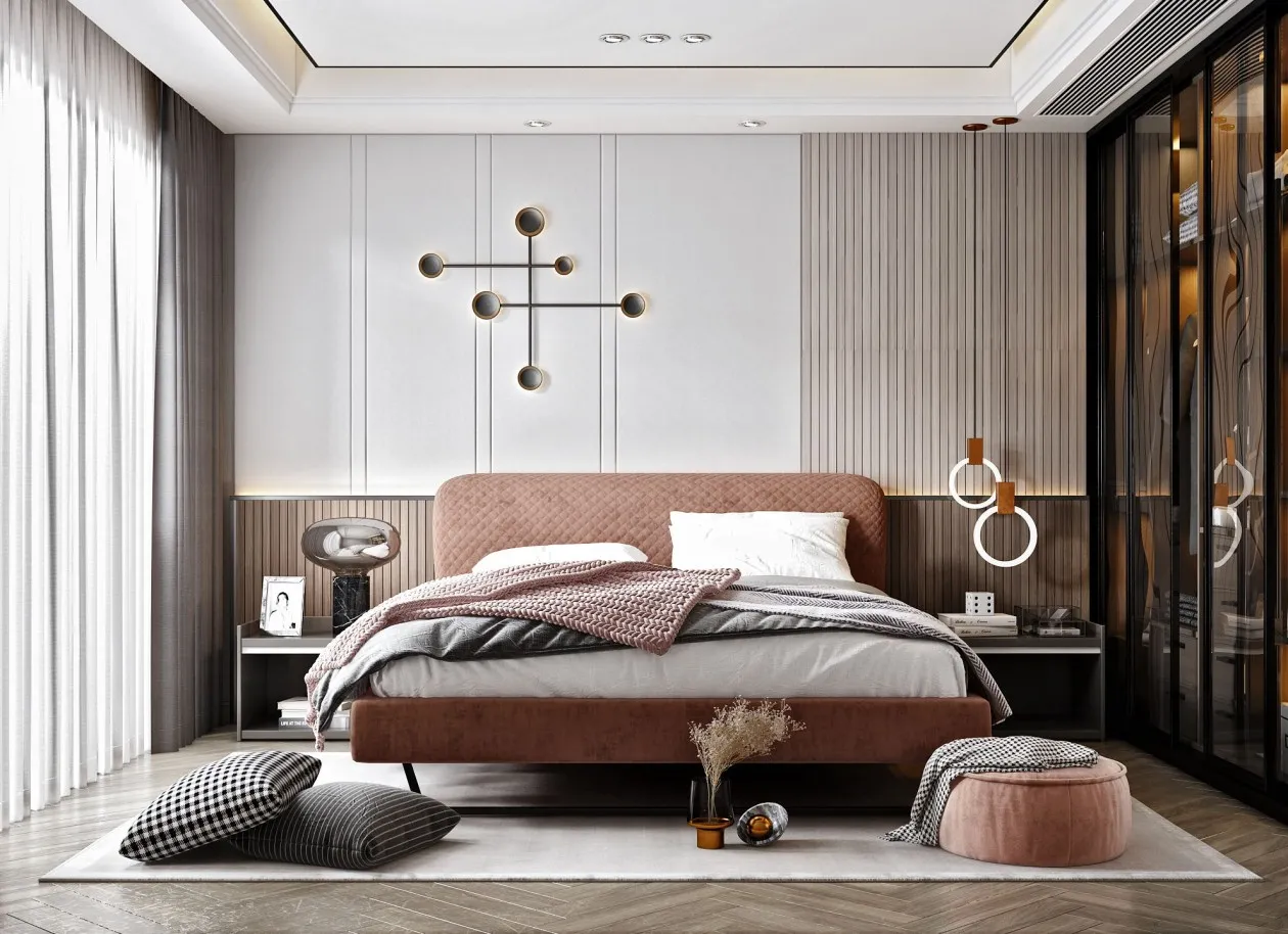 Bedroom - Modern Style 3D Scenes - Interior Design - 024